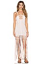 view 2 of 4 Takala Macrame Fringe Dress in Peach