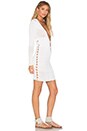 view 3 of 4 Deja Long Sleeve Dress in White