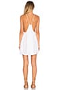 view 3 of 3 Saffron Solid Mini Dress in White