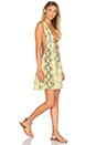view 1 of 3 Stellar Deep V Dress in Citrus Python