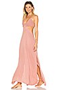 view 2 of 3 МАКСИ ПЛАТЬЕ С РАЗРЕЗОМ BLAZE in Dusty Rose