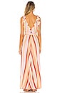 view 3 of 3 Vivian Modern Goddess Maxi Dress in Sunrise Stripe