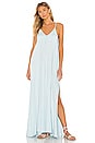 view 1 of 3 Rain Simple Spaghetti Strap Maxi Dress in Ice