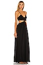 view 2 of 3 Innocence Solid Smocked Maxi Dress in Black