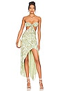 view 2 of 4 Misha Bandeau Maxi Dress in Imagine Green