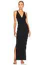 view 1 of 4 ROBE MAXI SANS COUTURES MYSTERY in Black