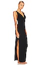 view 2 of 4 ROBE MAXI SANS COUTURES MYSTERY in Black