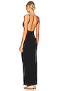 view 3 of 4 ROBE MAXI SANS COUTURES MYSTERY in Black