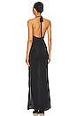 view 4 of 4 JLo Mesh Halter Gown in Black