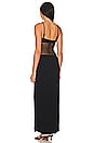view 3 of 3 Bella Solid Macrame Detail Maxi Dress in Black