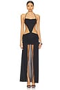 view 1 of 3 Taiyu Halter Maxi Dress in Black