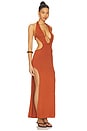 view 2 of 3 Isla Solid Braided Maxi Dress in Rum