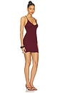 view 2 of 3 Nola Solid Mini Dress in Bordeaux