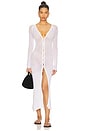 view 1 of 4 Jolene Button Front Duster in White