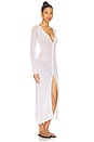view 3 of 4 Jolene Button Front Duster in White