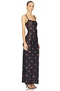view 2 of 3 Blaire Embroidered Maxi Tank Dress in Black