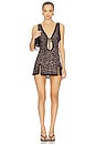 view 1 of 4 Cindy Mini Slip Dress in Leopard