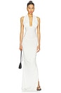 view 1 of 4 Amanda Solid Halter Maxi Dress in Ivory