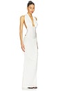 view 2 of 4 Amanda Solid Halter Maxi Dress in Ivory