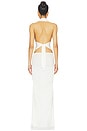 view 4 of 4 Amanda Solid Halter Maxi Dress in Ivory