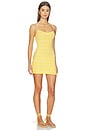 view 2 of 4 Claire Striped Pinch Front Mini Dress in Sunshine