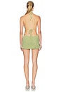 view 3 of 4 ROBE COURTE HEATHER in Green Tea