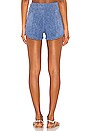 view 3 of 4 Delphi Woodstock Short in Chambray Stonewash