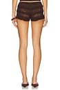 view 4 of 6 Alek Ruffle Lace Booty Short in Kopi