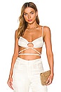 view 1 of 4 Cupid Tie Front String Bra Top in Ivory