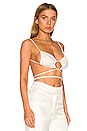 view 2 of 4 Cupid Tie Front String Bra Top in Ivory