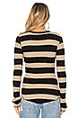 view 3 of 4 Fireball Sweater in Toast & Black Stripe