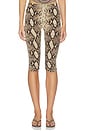 view 1 of 6 Printed High Waisted Capri Pant in Python