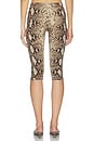view 4 of 6 Printed High Waisted Capri Pant in Python