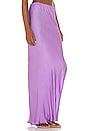 view 2 of 4 Mint Solid Bias Maxi Skirt in Violet