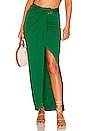 view 1 of 4 Ring Detail Maxi Skirt in Clover