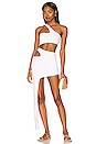 view 5 of 5 Aja Cutout Skirt in White
