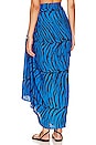 view 3 of 4 Printed Sarong in Blue Cat