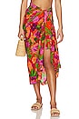 view 1 of 4 Printed Chiffon Sarong in Spring Fling