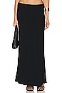 view 1 of 4 Iris Solid Seamless Maxi Skirt in Black