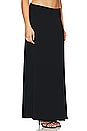 view 2 of 4 Iris Solid Seamless Maxi Skirt in Black