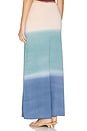 view 3 of 4 Monarch Hand-painted Maxi Skirt in Ombre Azure