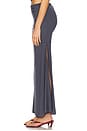 view 3 of 7 Sina Solid Gathered Band Maxi Skirt in Storm