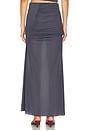 view 4 of 7 Sina Solid Gathered Band Maxi Skirt in Storm
