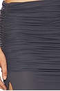view 6 of 7 Sina Solid Gathered Band Maxi Skirt in Storm
