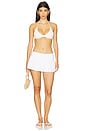 view 5 of 6 Vanessa Mini Skirt in White