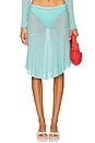 view 1 of 6 Cassandra Midi Skirt in Aqua