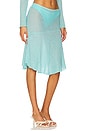 view 2 of 6 Cassandra Midi Skirt in Aqua