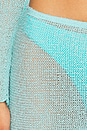 view 6 of 6 Cassandra Midi Skirt in Aqua