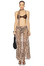 view 6 of 7 Willow Boho Maxi Skirt in Leopard