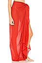 view 2 of 4 Sarong Solid in Poppy